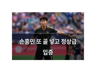 손흥민 또 골 넣고 정상급 입증
