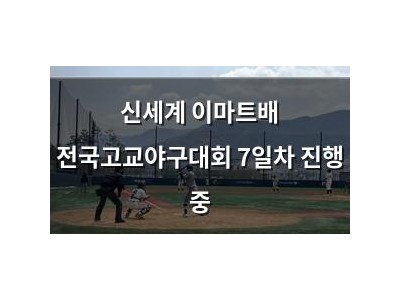 신세계 이마트배 전국고교야구대회 7일차 진행 중