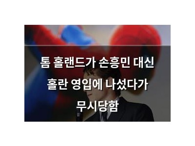 톰 홀랜드가 손흥민 대신 홀란 영입에 나섰다가 무시당함