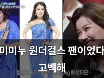 미미미누 원더걸스 팬이었다고 고백해