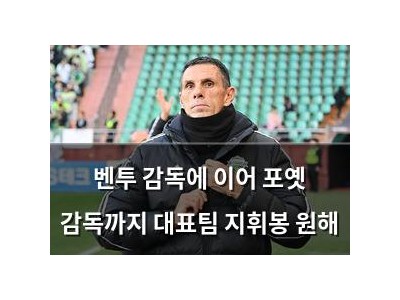 벤투 감독에 이어 포옛 감독까지 대표팀 지휘봉 원해