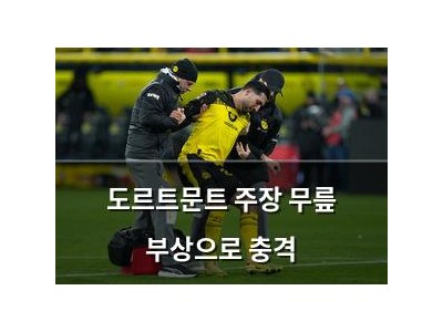 도르트문트 주장 무릎 부상으로 충격